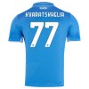 Nogometni Dres SSC Napoli Kvaratskhelia 77 Domaći 2024-25